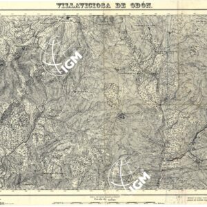 MAPA TOPOGRAFICA DE ESPANA - Villaviciosa de Odon