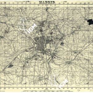 MAPA TOPOGRAFICA DE ESPANA - Madrid