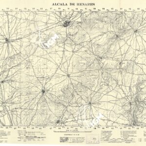 MAPA TOPOGRAFICA DE ESPANA - Alcala de Henares