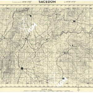 MAPA TOPOGRAFICA DE ESPANA - Sacedon
