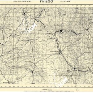 MAPA TOPOGRAFICA DE ESPANA - Priego