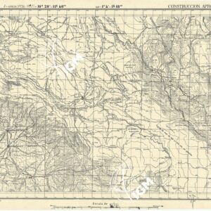 MAPA TOPOGRAFICA DE ESPANA - Fresneda de la Sierra