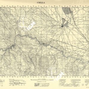 MAPA TOPOGRAFICA DE ESPANA - Cella
