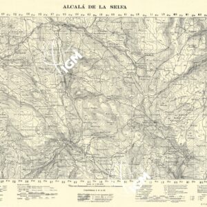 MAPA TOPOGRAFICA DE ESPANA - Alcalà de la Selva