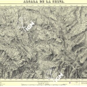 MAPA TOPOGRAFICA DE ESPANA - Alcalà de la Selva