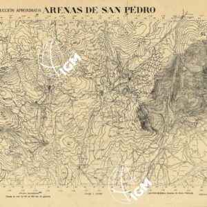 MAPA TOPOGRAFICA DE ESPANA - Arenas de San Pedro