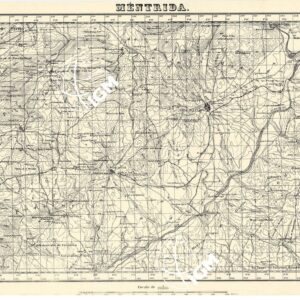 MAPA TOPOGRAFICA DE ESPANA - Mentrida
