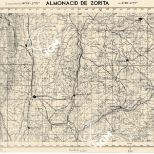 MAPA TOPOGRAFICA DE ESPANA - Almonacid de Zorita