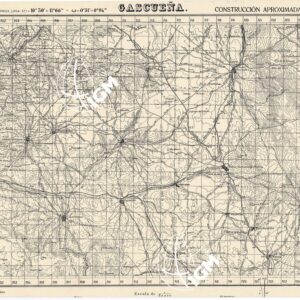 MAPA TOPOGRAFIACA DE ESPANA - Gascuena
