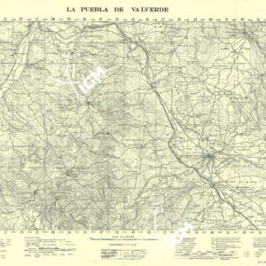 MAPA TOPOGRAFICA DE ESPANA - La Puebla de Valverde
