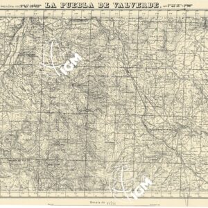 MAPA TOPOGRAFICA DE ESPANA - La Puebla de Valverde