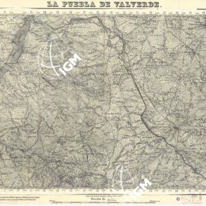 MAPA TOPOGRAFICA DE ESPANA - La Puebla de Valverde