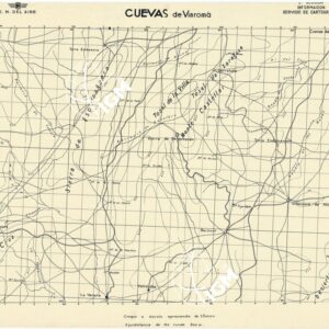 MAPA TOPOGRAFICA DE ESPANA - Cuevas