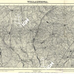 MAPA TOPOGRAFICA DE ESPANA - Villaluenga