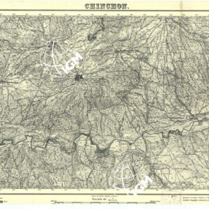 MAPA TOPOGRAFICA DE ESPANA - Chinchon