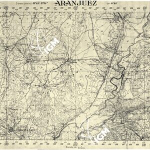 MAPA TOPOGRAFICA DE ESPANA - Aranjuez