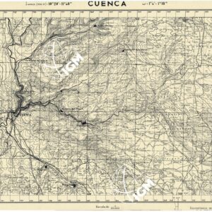 MAPA TOPOGRAFICA DE ESPANA - Cuenca