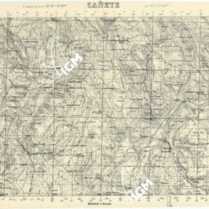 MAPA TOPOGRAFICA DE ESPANA - Canete