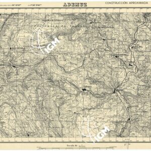 MAPA TOPOGRAFICA DE ESPANA - Ademuz