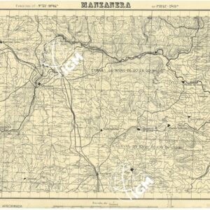 MAPA TOPOGRAFICA DE ESPANA - Manzanera