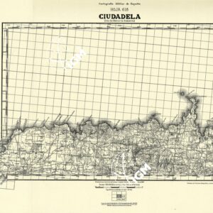MAPA TOPOGRAFICA DE ESPANA - Ciudela