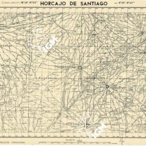 MAPA TOPOGRAFICA DE ESPANA - Horcajo de Santiago