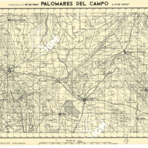 MAPA TOPOGRAFICA DE ESPANA - Palomares del Campo