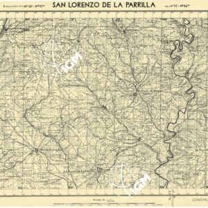 MAPA TOPOGRAFICA DE ESPANA - San Lorenzo de la Parrilla