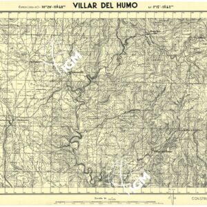 MAPA TOPOGRAFICA DE ESPANA - Villar del Humo