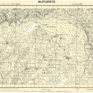 MAPA TOPOGRAFICA DE ESPANA - Alpuente