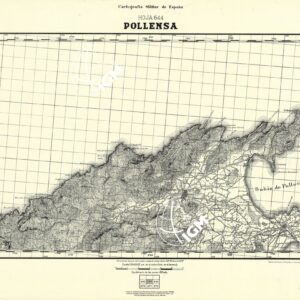 MAPA TOPOGRAFICA DE ESPANA - Pollensa