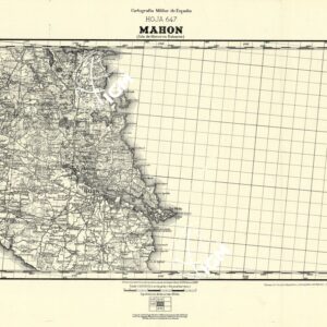 MAPA TOPOGRAFICA DE ESPANA - Mahon
