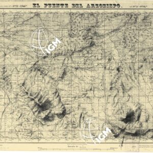 MAPA TOPOGRAFICA DE ESPANA - El Puente del Arzobiepo