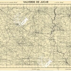 MAPA TOPOGRAFICA DE ESPANA - Valverde de Jucar