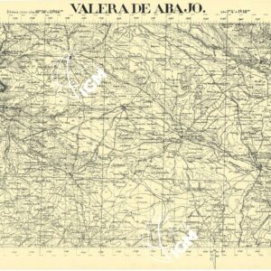 MAPA TOPOGRAFICA DE ESPANA - Valera de Abajo