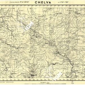 MAPA TOPOGRAFICA DE ESPANA - Chelva