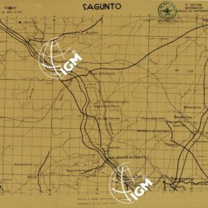 MAPA TOPOGRAFICA DE ESPANA - Sagunto