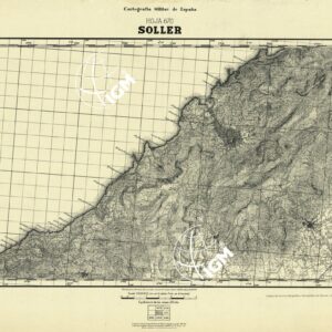 MAPA TOPOGRAFICA DE ESPANA - Soller