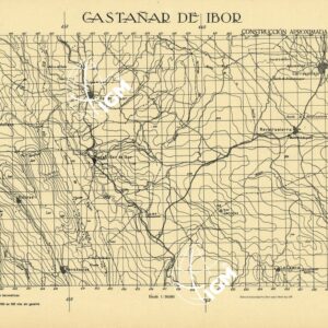 MAPA TOPOGRAFICA DE ESPANA - Gastanar de Ibor