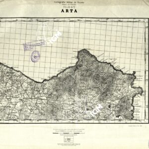 MAPA TOPOGRAFICA DE ESPANA - Arta