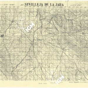 MAPA TOPOGRAFICA DE ESPANA - Sevilleja de la Jara