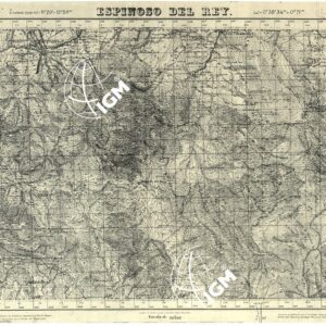 MAPA TOPOGRAFICA DE ESPANA - Espinoso del Rey