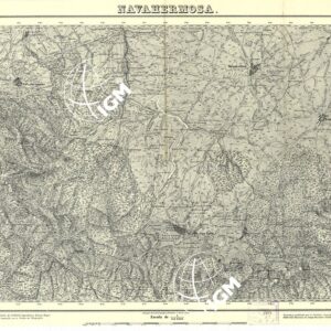MAPA TOPOGRAFICA DE ESPANA - Navahermosa