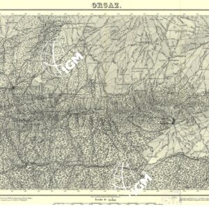 MAPA TOPOGRAFICA DE ESPANA - Orgaz
