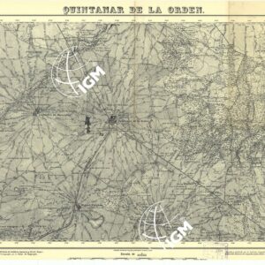 MAPA TOPOGRAFICA DE ESPANA - Quintanar de la Orden