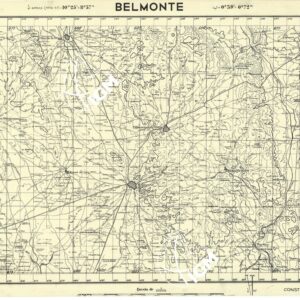 MAPA TOPOGRAFICA DE ESPANA - Belmonte