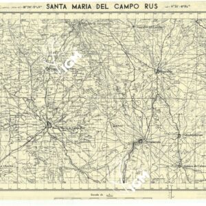 MAPA TOPOGRAFICA DE ESPANA - Santa Maria del Campo Rus