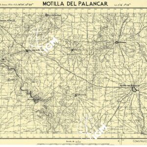 MAPA TOPOGRAFICA DE ESPANA - Motilla del Palancar