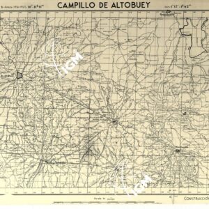 MAPA TOPOGRAFICA DE ESPANA - Campillo de Altobuey