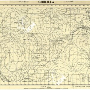 MAPA TOPOGRAFICA DE ESPANA - Chulilla